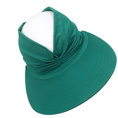Куха шапка с козирка за слънце Козирки за жени UV защита Дамска слънцезащитна шапка Лятна антиултравиолетова еластична шапка Куха горна част