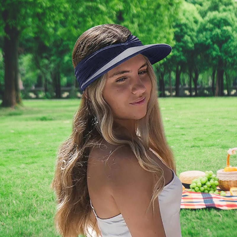 Õõnes päikesesirmi müts Päikesesirmid naistele UV-kaitsega naiste päikesekaitsemüts Suvine ultraviolettkiirgusevastane elastne müts Õõnes ülaosa