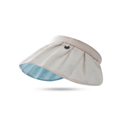 Naiste suvine ultraviolettkiirgusevastane päikesemüts sõitmine tühi pealmine kate Nägu päikesemüts Kokkupandav korpusega müts