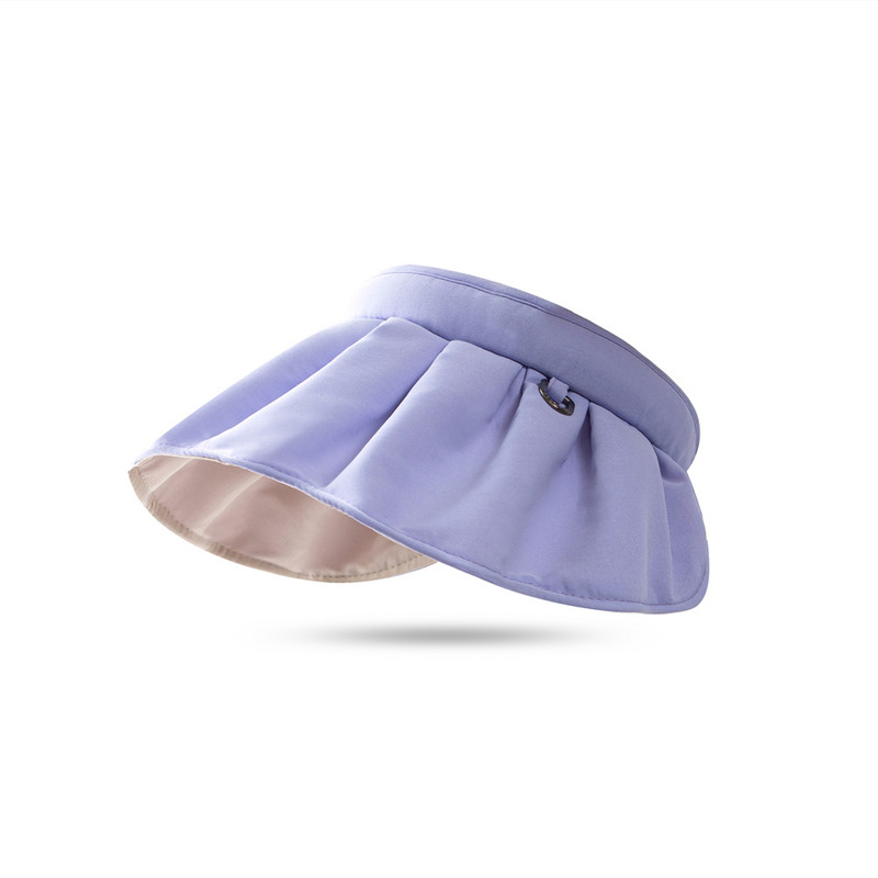 Naiste suvine ultraviolettkiirgusevastane päikesemüts sõitmine tühi pealmine kate Nägu päikesemüts Kokkupandav korpusega müts