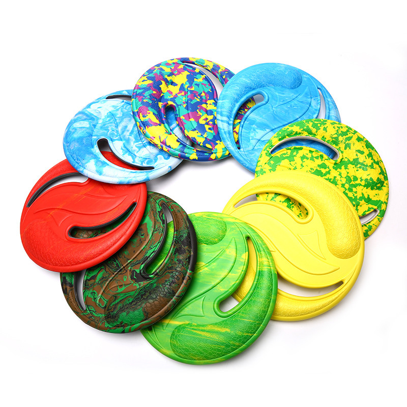 Naujas EVA Spalvingas skraidantis diskas Vandens sportas Paplūdimyje skraidantis diskas Lauko Gyvūnų dresavimo Žaislas Lauko Sportas Aukšta kokybė
