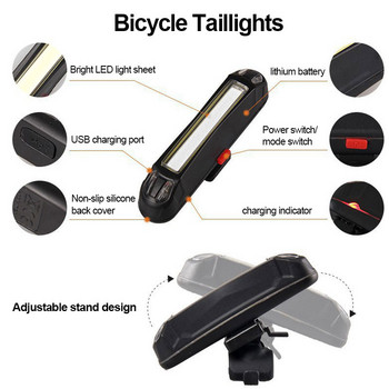 Φωτιστικό ποδηλάτου USB Επαναφορτιζόμενη MTB Μπροστινή λάμπα Φακός Φακός Φωτισμός ποδηλάτου Φακός LED Αξεσουάρ ποδηλάτου Πίσω φώτα