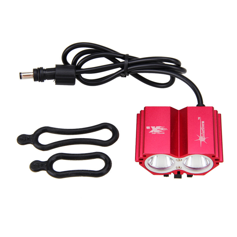 Lanternă far bicicletă din față impermeabilă far bicicletă 2XLED lanternă lampă numai lampă fără baterie