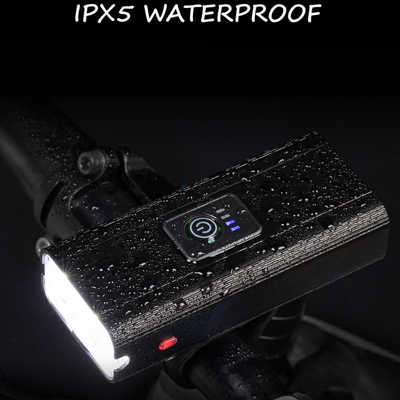 T6 LED kerékpáros lámpa első USB újratölthető MTB hegyi kerékpáros fényszóró kerékpáros zseblámpa hátsó lámpa tartozékok