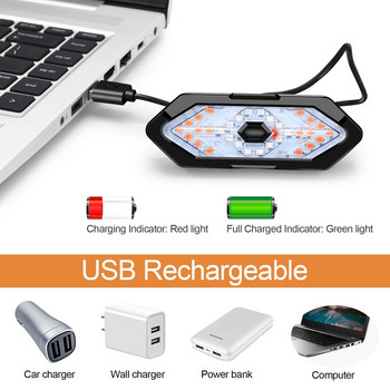 Smart Bike Light Безжично дистанционно управление Колоездене Сигнал за завиване Задна светлина USB акумулаторна задна светлина за велосипед Led Предупредителна лампа