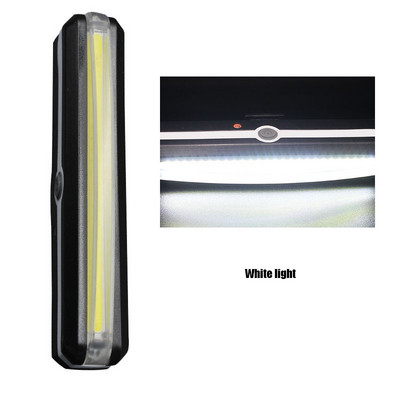 Kerékpár hátsó LED lámpa USB piros fehér kerékpár hátsó lámpa újratölthető vízálló villogó 4 mód jel kerékpáros villogó lámpákhoz