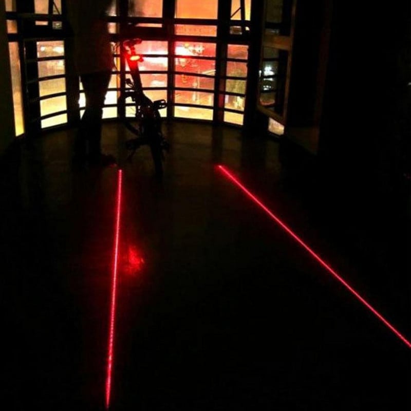 Vízálló kerékpár kerékpáros lámpák hátsó lámpák LED lézeres biztonsági figyelmeztető lámpák kerékpár hátsó lámpák kerékpár tartozékok lámpák