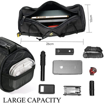NEWBOLER 2022 Нова чанта за кормило Чанти за велосипед Рамка Чанта за багаж Многофункционална преносима чанта за рамо Аксесоар за велосипед