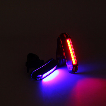 Нощно колоездене задна светлина на открито подчертаване USB зареждане единична светлина планински велосипед LED предупредителна светлина задна светлина светлина за скутер