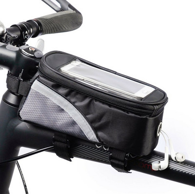 Αδιάβροχη τσάντα Πλαίσιο ποδηλάτου μπροστινή επάνω τσάντες σωλήνα ποδηλασία Θήκη οθόνης αφής για κινητό τηλέφωνο MTB Moutain Road Bike Bag