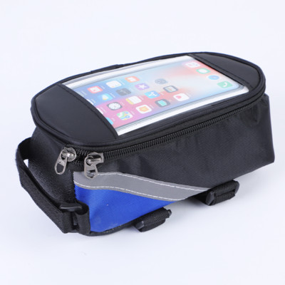 Vandeniui atsparus krepšys Dviračio rėmas Priekiniai viršutiniai vamzdiniai krepšiai Dviračių jutiklinio telefono ekrano dėklas mobiliajam telefonui MTB kalnų kelio dviračio krepšys