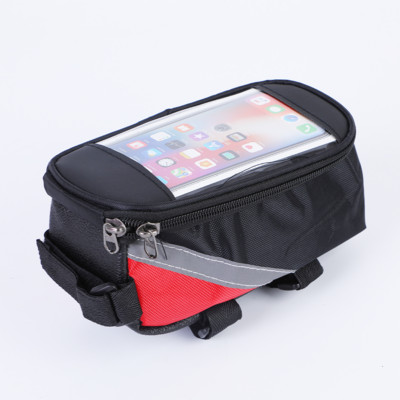 Vandeniui atsparus krepšys Dviračio rėmas Priekiniai viršutiniai vamzdiniai krepšiai Dviračių jutiklinio telefono ekrano dėklas mobiliajam telefonui MTB kalnų kelio dviračio krepšys