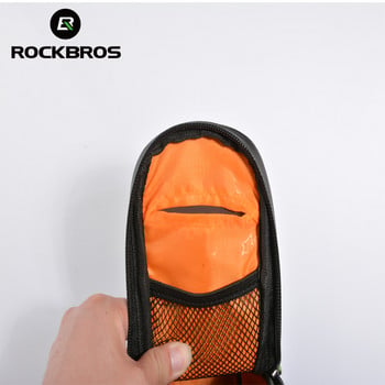 ROCKBROS Дъждоустойчива найлонова чанта за седло за велосипед MTB Bike Rear Front Bag Outdoor Cycling Mountain Bike Back Seat Tail Pouch Package