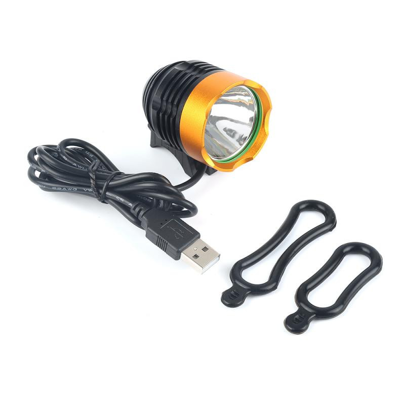 LED prednja svjetla za bicikl Punjiva svjetiljka na USB napajanje sa silikonskim remenima Svjetla za bicikl Dodaci za bicikl