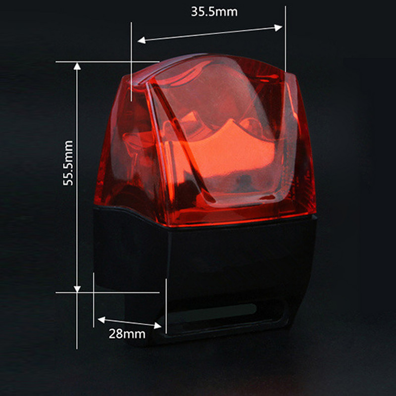 Dviračio dviračio magnetinė indukcinė galinė galinė lemputė Važiavimas dviračiu, atsparus vandeniui įspėjamoji lemputė, dviračio priedai, atsarginės dalys
