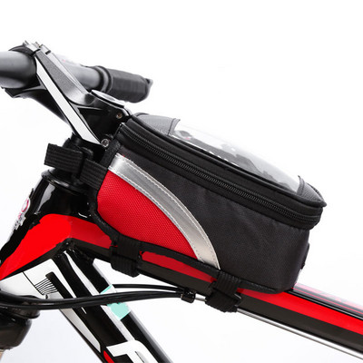 Αδιάβροχη τσάντα Πλαίσιο ποδηλάτου μπροστινή επάνω τσάντες σωλήνα ποδηλασία Θήκη οθόνης αφής για κινητό τηλέφωνο MTB Moutain Road Bike Bag