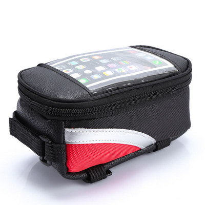 Αδιάβροχη τσάντα Πλαίσιο ποδηλάτου μπροστινή επάνω τσάντες σωλήνα ποδηλασία Θήκη οθόνης αφής για κινητό τηλέφωνο MTB Moutain Road Bike Bag