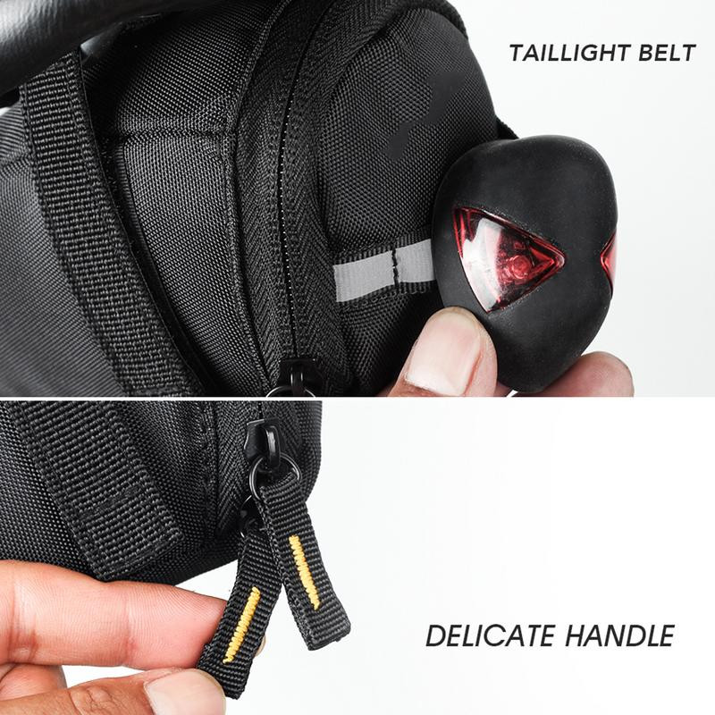 Șa de bicicletă Geantă de depozitare pentru scaunul din spate Geantă ultraușoară pentru coadă de bicicletă MTB Road Instrumente de reparare a bicicletei Geantă de șa