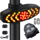 Važiavimas dviračiu nešiojamas belaidis nuotolinis USB dviračio galiniai žibintai posūkio signalo dviračio galinio žibinto LED indikatorius