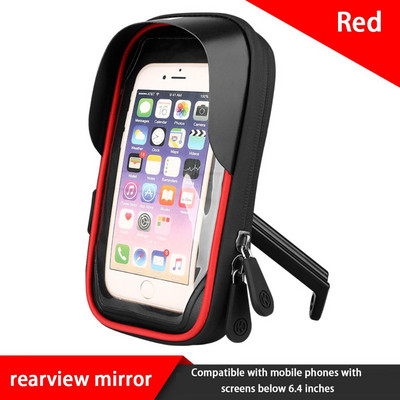 Kerékpárcső elülső táska Mobiltelefon érintőképernyős nyeregtáska Praktikus navigációs kerékpár kormány vízálló tartós táska