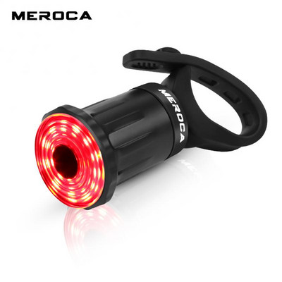 MEROCA WR-05 Велосипед Smart Brake Индукционна задна задна светлина USB зареждане PC Shell Предупреждение за безопасност Задна светлина Аксесоари за велосипеди