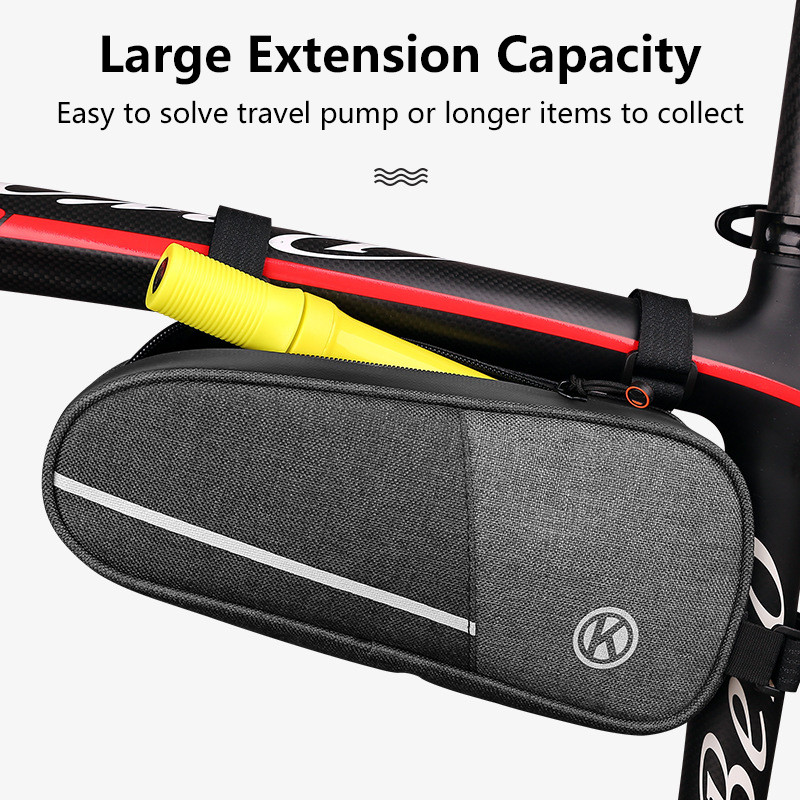 Jalgrattakott Nailonist veekindel kott Kaasaskantav jalgrattaraam esitoru kott Jalgrattasõidu kolmnurkkott Sadulakott Ratsutamistarvikud