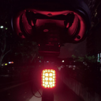 2022 Модернизирана велосипедна светлина 6/24 Лампа TYPE-C Акумулаторна водоустойчива задна лампа за колоездене Комбинация от стробоскопични светлини