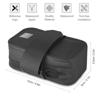 Kerékpáros nyeregtáska Kerékpáros üléstáska Fényvisszaverő kerékpáros hátsó üléses postatáska Nagy kapacitású farok hátsó táska MTB országúti kerékpártáska