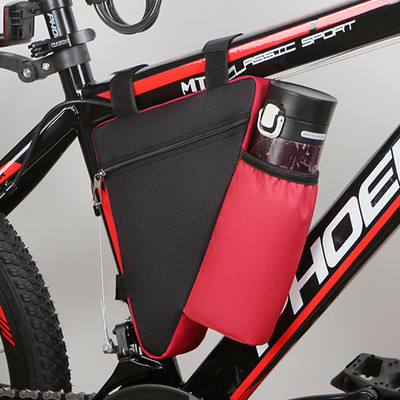 Geantă pentru bicicletă, impermeabilă, geantă triunghiulară pentru bicicletă, pentru depozitare, pentru telefonul mobil, geantă pentru ciclism