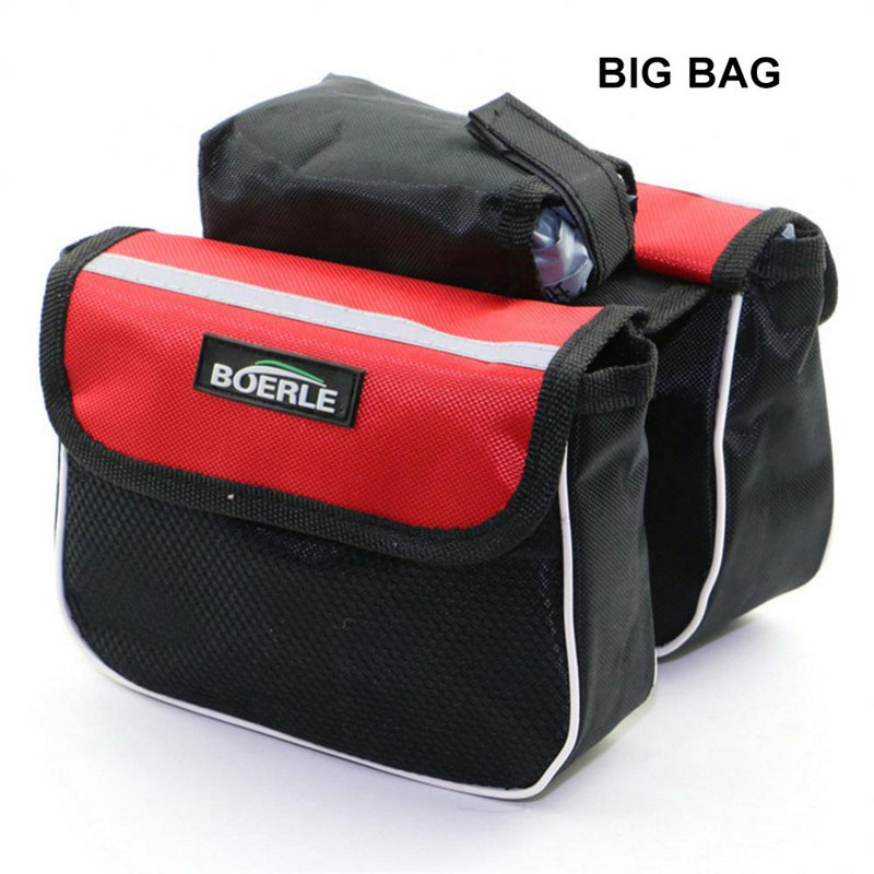 Univerzális kerékpártáskák fényvisszaverő csíkkal, vízálló nyeregtáska többfunkciós praktikus kétoldali táskák kerékpár tartozékok