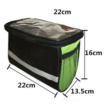 Нова чанта за планински велосипед Оборудване за колоездене Светлоотразяваща външна чанта на кормилото Чанта за висяща предна тръба Чанта за кошница за велосипед Чанти за велосипед