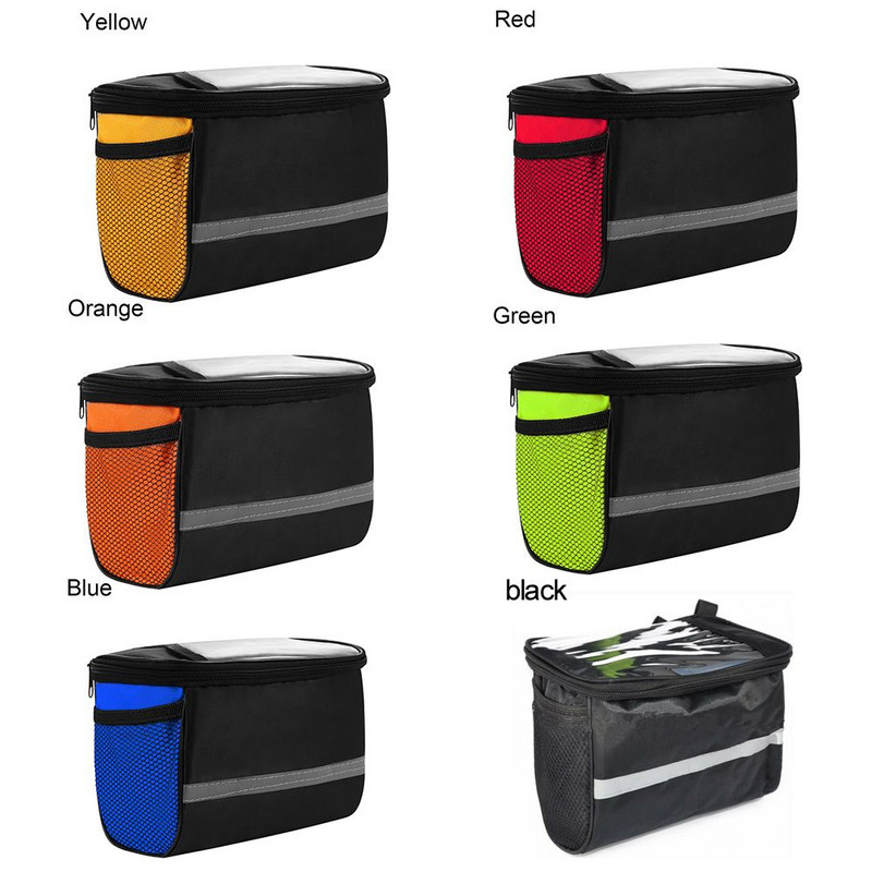 Nova torba za brdski bicikl, biciklistička oprema, reflektirajuća vanjska ručka, prednja cijev, viseća torba, torba za košaru za bicikl, torba za bicikle