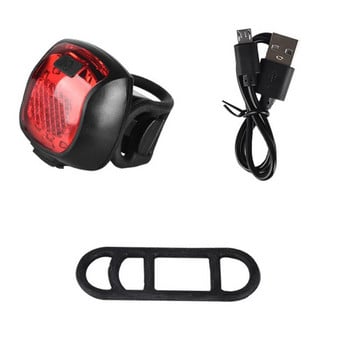 XANES 5-Modes 180° Πλάτος Φωτισμός Μίνι LED Πίσω Φως ποδηλάτου Επαναφορτιζόμενο ποδήλατο USB Πίσω φανός ασφαλείας Προειδοποίηση Night Lante
