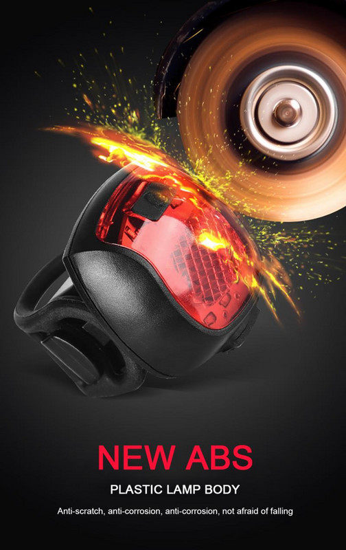 XANES 5 módos 180°-os széles világítású mini LED kerékpár hátsó lámpa USB újratölthető kerékpár hátsó lámpa biztonsági figyelmeztetés Night Lante