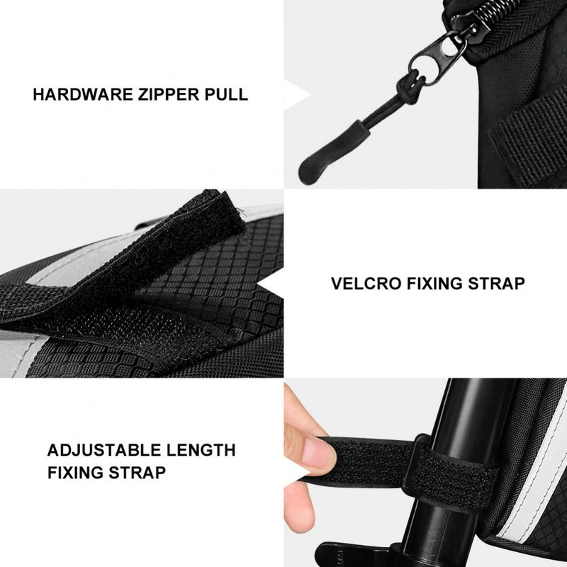 Geantă de bicicletă Geantă de șa pentru bicicletă Husă de coadă pentru scaun pentru ciclism Geantă de depozitare pentru tijă de șa Pliabila Rucsac pentru ciclism Accesorii pentru biciclete