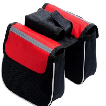 Велосипедна чанта три в едно / седлова чанта за планинско колоездене, чанта за предна греда, чанта за горна тръба / чанта за велосипеди, аксесоари за велосипедно оборудване