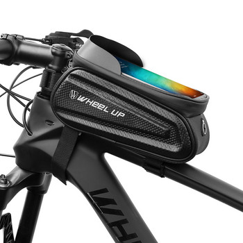 Дъждоустойчива велосипедна чанта Рамка Предна горна тръба Велосипедна чанта Светлоотразителен 6,5 инчов калъф за телефон Чанта със сензорен екран Аксесоари за MTB велосипед