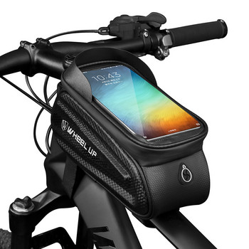 Αδιάβροχη τσάντα ποδηλάτου Πλαίσιο μπροστινής κορυφής σωλήνας ποδηλατικής τσάντας ανακλαστική 6,5 ιντσών θήκη τηλεφώνου Τσάντα αφής MTB Αξεσουάρ ποδηλάτου