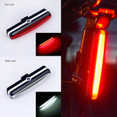 Lumină pentru bicicletă 300 lumeni 6 moduri Încărcare USB Lumină spate pentru ciclism Lampă spate pentru bicicletă 26 Iluminare LED COB Lanternă Accesorii pentru biciclete