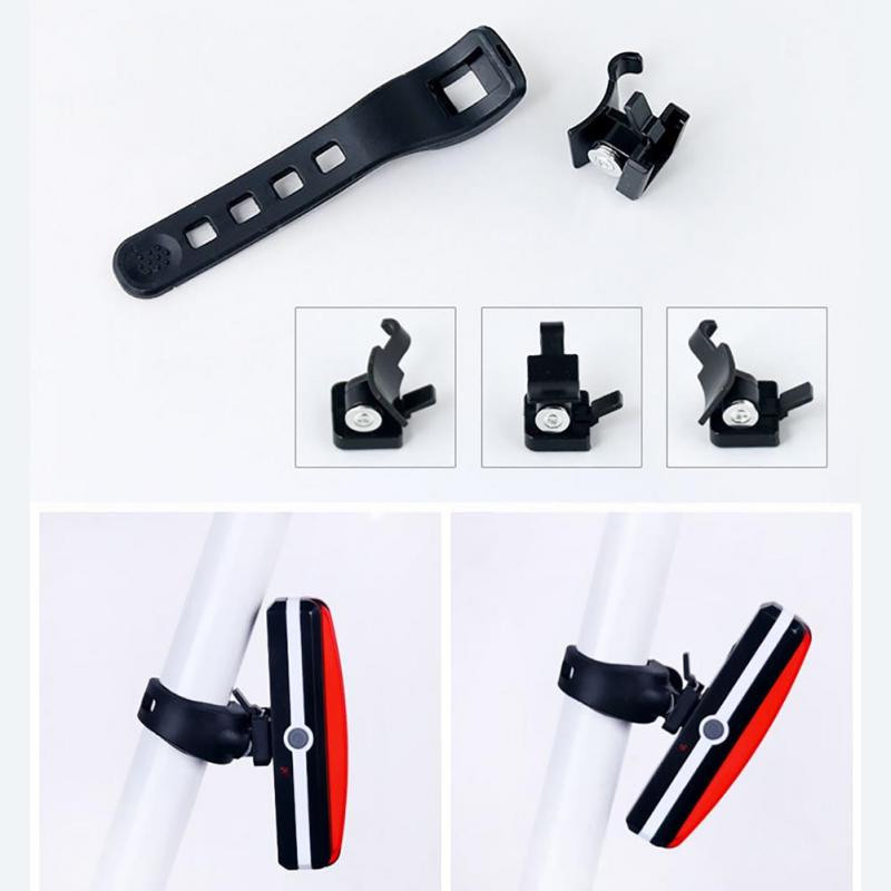 Lumină pentru bicicletă 300 lumeni 6 moduri Încărcare USB Lumină spate pentru ciclism Lampă spate pentru bicicletă 26 Iluminare LED COB Lanternă Accesorii pentru biciclete