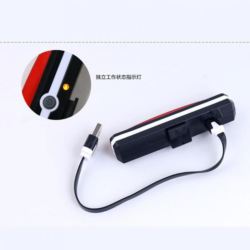 Lumină pentru bicicletă 300 lumeni 6 moduri Încărcare USB Lumină spate pentru ciclism Lampă spate pentru bicicletă 26 Iluminare LED COB Lanternă Accesorii pentru biciclete