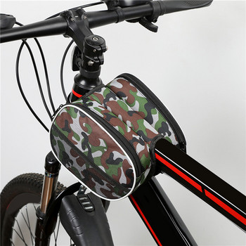 Αδιάβροχη τσάντα Πλαίσιο ποδηλάτου μπροστινό επάνω Top Tube Τσάντες Ποδηλατική θήκη τηλεφώνου αφής για κινητό τηλέφωνο Moutain Road Bike Bag 2023 Fashion