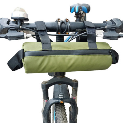 Чанта за кормилото на велосипед Термоизолация Чанта за велосипед Съхранение на закуски Опаковка за велосипеди Туризъм Пътуване до работа Изолирана чанта за чайник