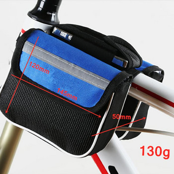 Водоустойчиви велосипедни чанти Дъждоустойчива велосипедна предна тръба Чанта за телефон MTB Mountain Bike Top Tube Bag Велосипедна чанта Аксесоари за велосипеди 2022