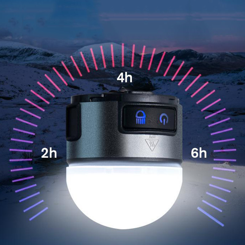 4-IN 1 Mini multifunktsionaalne XPG+COB esilaterna laetav USB C korgi klamber tugeva magnetiga esitulega õues kalastamiseks