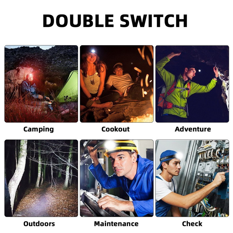 4-IN 1 Mini multifunktsionaalne XPG+COB esilaterna laetav USB C korgi klamber tugeva magnetiga esitulega õues kalastamiseks