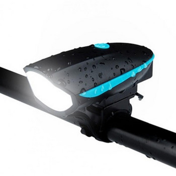 35% отстъпки горещо! 1 комплект клаксон на предни задни светлини за велосипед Водоустойчив клаксон на предни задни светлини с USB зареждане за каране