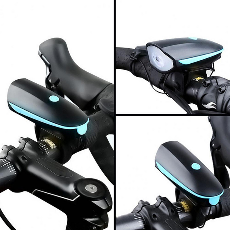 35% kedvezmény Hot! 1 készlet Kerékpár első hátsó lámpa kürtje Vízálló USB töltő első hátsó lámpa kürt lovagláshoz