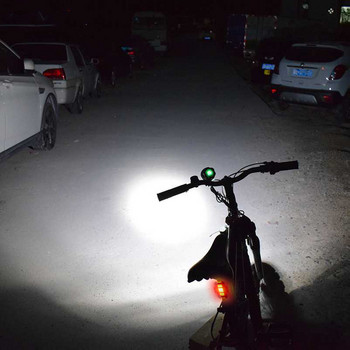 Μπροστινό φως ποδηλάτου 1800LM Αντιθαμβωτικό DC/USB Επαναφορτιζόμενο MTB Φως ποδηλάτου LED Ποδηλατικό προβολέα χωρίς μπαταρία Luz Bicicleta