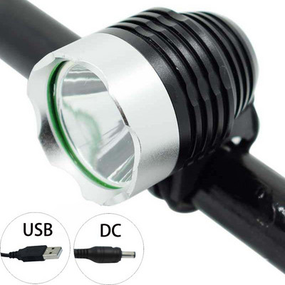 1800LM предна светлина за велосипед Противоотблясъци DC/USB акумулаторна MTB светлина за велосипед LED фар за колоездене без батерия Luz Bicicleta